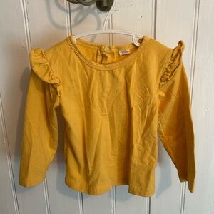 Small shop 24m Yellow Long Sleeve Ruffled top